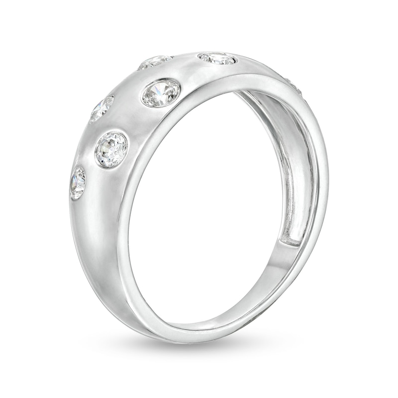 Main Image 3 of 0.45 CT. T.W. Diamond Bubbles Band in 10K White Gold