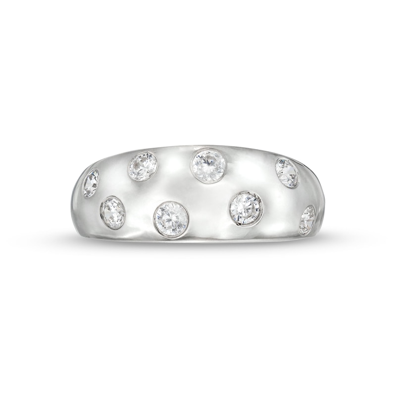 Main Image 4 of 0.45 CT. T.W. Diamond Bubbles Band in 10K White Gold
