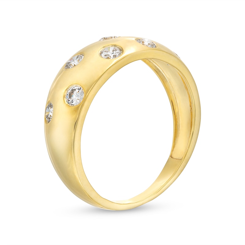 Main Image 3 of 0.45 CT. T.W. Diamond Bubbles Band in 10K Gold