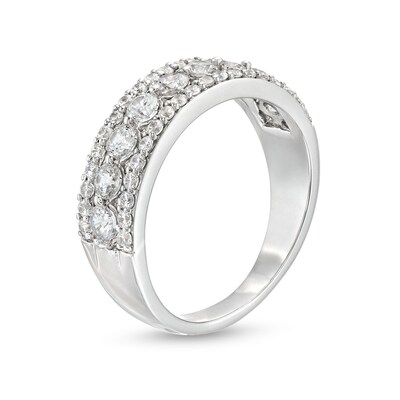 0.95 CT. T.W. Diamond Edge Band in 10K Gold