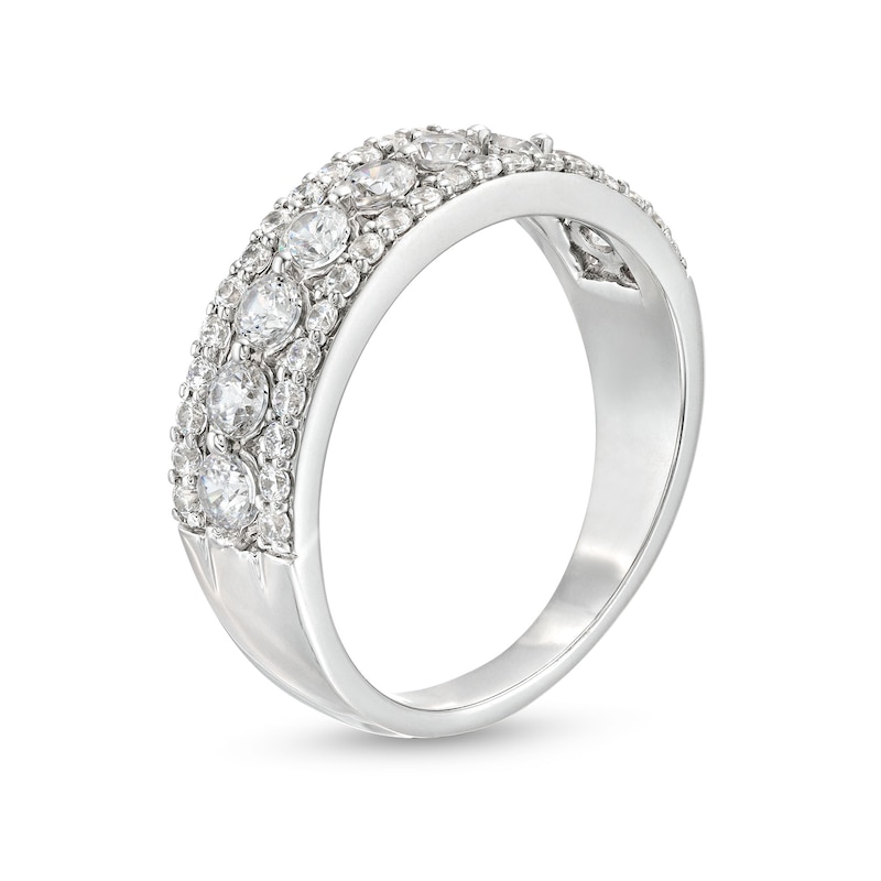 0.95 CT. T.W. Diamond Edge Band in 10K Gold