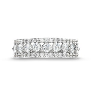 0.95 CT. T.W. Diamond Edge Band in 10K Gold