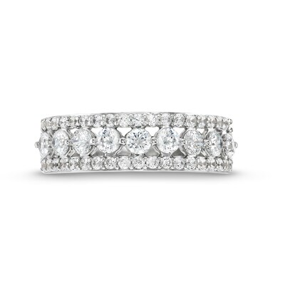 0.95 CT. T.W. Diamond Edge Band in 10K Gold