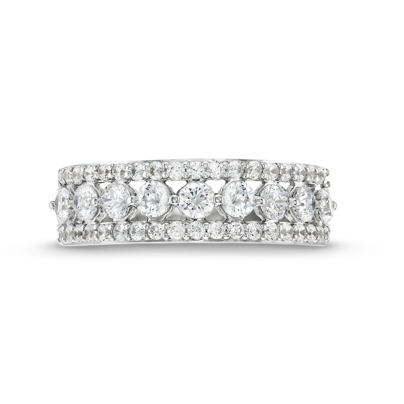 0.95 CT. T.W. Diamond Edge Band in 10K Gold