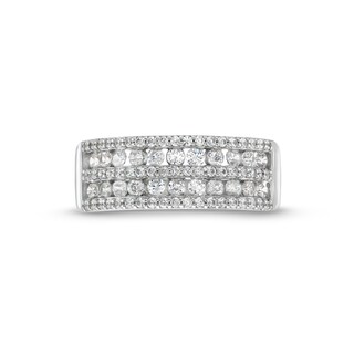 CT. T.W. Diamond Multi-Row Band in 10K Gold