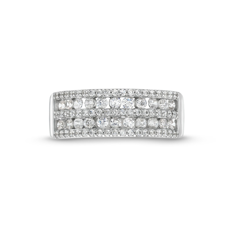 CT. T.W. Diamond Multi-Row Band in 10K Gold