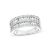 Thumbnail Image 1 of 0.95 CT. T.W. Diamond Multi-Row Band in 10K White Gold