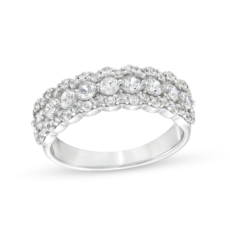 0.95 CT. T.W. Diamond Scallop Edge Band in 10K Gold|Peoples Jewellers