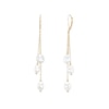 Thumbnail Image 1 of 6.0-7.0mm Baroque Freshwater Cultured Pearl Triple Strand Drop Earrings in 10K Gold