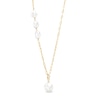 Thumbnail Image 1 of Freshwater Cultured Pearl Offset Paper Clip Chain Necklace in 10K Gold
