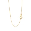 Thumbnail Image 3 of Jade and 0.085 CT. T.W. Diamond Bamboo Pendant in 14K Gold