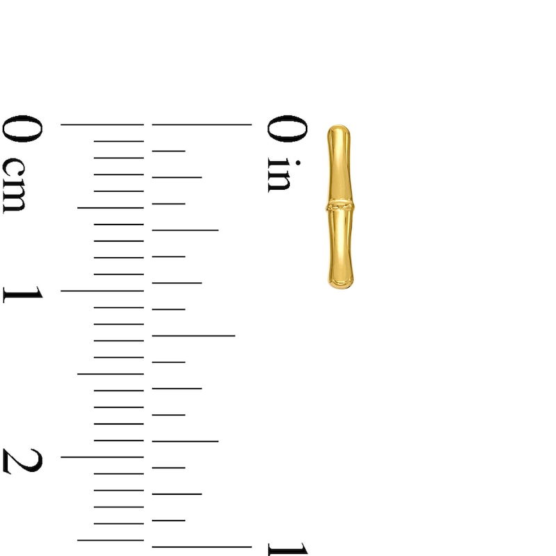 Main Image 3 of Bamboo Stick Stud Earrings in 10K Gold