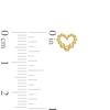 Thumbnail Image 3 of Polished Bubble Heart Stud Earrings in 10K Gold