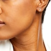Thumbnail Image 1 of Cubic Zirconia Sideways "XO" Stud Earrings in 10K Gold
