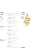 Thumbnail Image 3 of Polished Snake Stud Earrings in 10K Gold