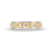 Thumbnail Image 3 of Men's Vera Wang Love Collection 0.45 CT. T.W. Baguette Diamond Station Wedding Band in 14K Two-Tone Gold