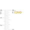 Thumbnail Image 3 of Polished "love" Stud Earrings in 10K Gold