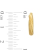 Textured 17.0mm Hoop Earrings in Hollow 14K Gold