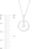 Thumbnail Image 2 of Unstoppable Love™ Diamond Accent Dangle Circle Pendant in Sterling Silver