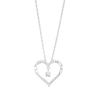 Thumbnail Image 1 of Unstoppable Love™ Diamond Accent Dangle Heart Pendant in Sterling Silver