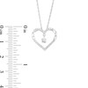 Thumbnail Image 3 of Unstoppable Love™ Diamond Accent Dangle Heart Pendant in Sterling Silver