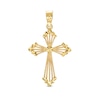 Thumbnail Image 1 of Diamond-Cut Textured Cross Charm in 14K Gold