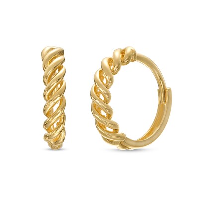 Cascading 13.2mm Hoop Earrings in 10K Gold