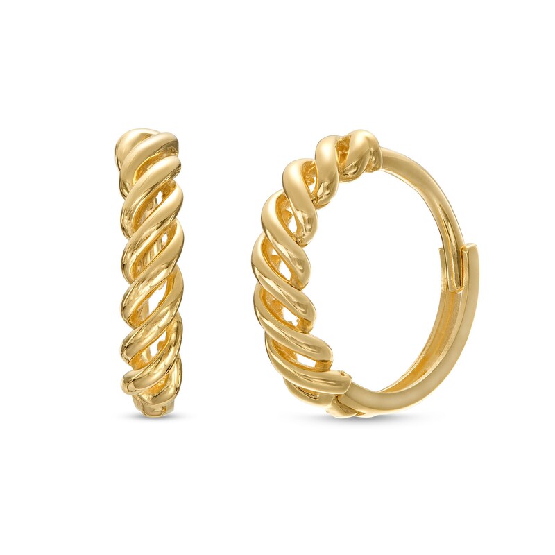 Cascading 13.2mm Hoop Earrings in 10K Gold | Peoples Jewellers