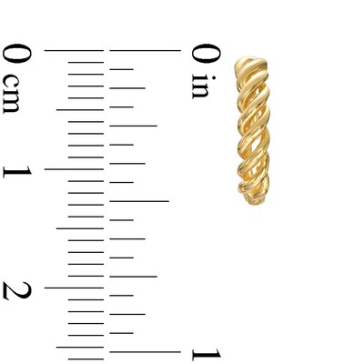 Cascading 13.2mm Hoop Earrings in 10K Gold
