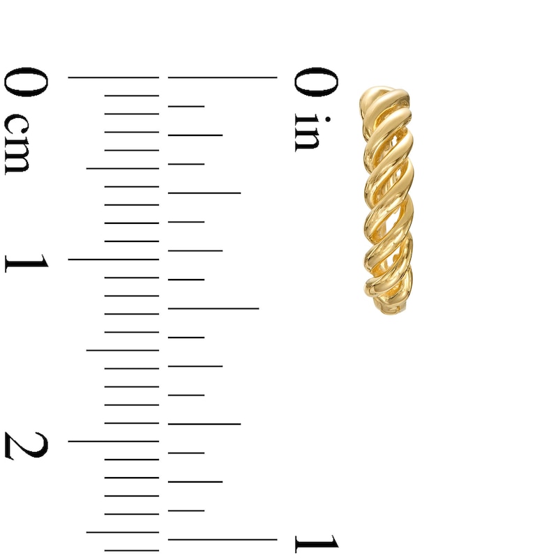 Cascading 13.2mm Hoop Earrings in 10K Gold