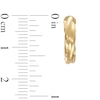 Thumbnail Image 2 of Twist 15.0mm Tube Hoop Earrings in Hollow 10K Gold