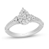 Thumbnail Image 0 of Collector's Edition Enchanted Disney 100th Anniversary 0.69 CT. T.W. Pear Diamond Engagement Ring in 14K White Gold
