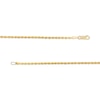 Thumbnail Image 2 of Child's 1.8mm Rope Chain Bracelet in Hollow 10K Gold - 6.0"