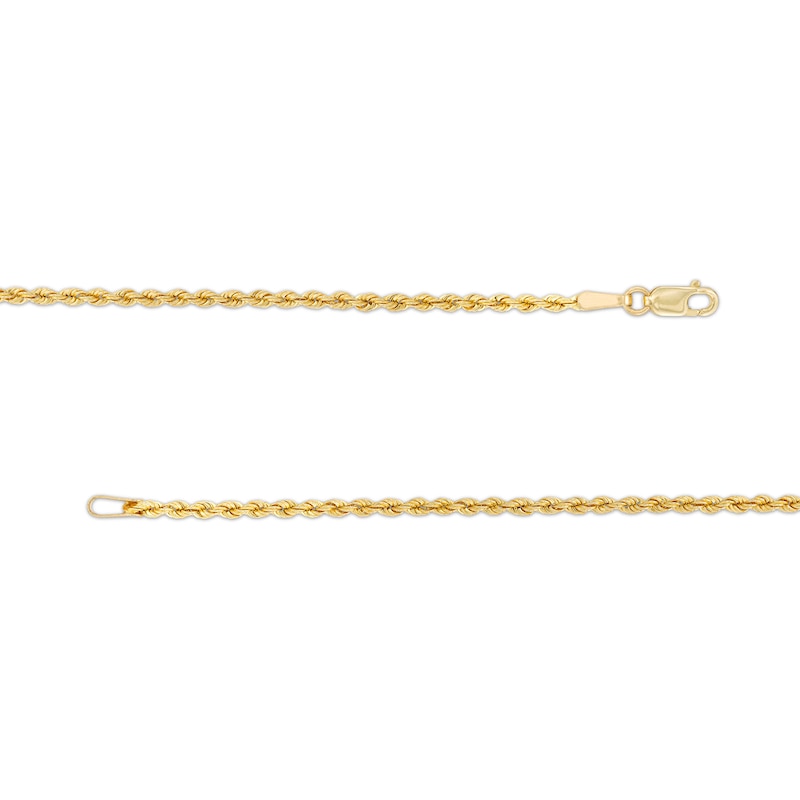 Child's 1.8mm Rope Chain Bracelet in Hollow 10K Gold - 6.0"|Peoples Jewellers