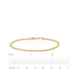 Thumbnail Image 3 of Child's 1.8mm Rope Chain Bracelet in Hollow 10K Gold - 6.0"