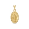 Thumbnail Image 0 of Oval Virgin Mary "Pray for Us" Charm in 14K Gold