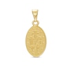 Thumbnail Image 2 of Oval Virgin Mary "Pray for Us" Charm in 14K Gold