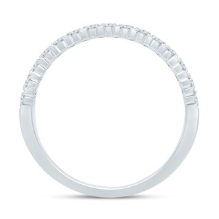 0.45 CT. T.W. Diamond Double Row Stackable Band in 14K White Gold