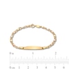 Thumbnail Image 3 of Child's Heart Stampato I.D. Bracelet in 10K Tri-Tone Gold - 6.0"