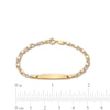 Thumbnail Image 2 of Child's Heart Stampato I.D. Bracelet in 10K Tri-Tone Gold - 6.0"