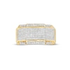 Thumbnail Image 4 of 0.50 CT. T.W. Diamond Layered Geometric Ring in 10K Gold