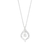 Thumbnail Image 1 of Unstoppable Love™ Diamond Accent Dangle Flame Pendant in Sterling Silver