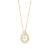 Thumbnail Image 0 of Unstoppable Love™ 0.20 CT. T.W. Diamond Dangle Double Teardrop Pendant in 10K Gold