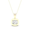 Thumbnail Image 1 of 0.30 CT. Canadian Certified Diamond Solitaire Tension-Set Pendant in 14K Gold (I/I2) - 17"