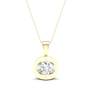 CT. Canadian Certified Diamond Solitaire Tension-Set Pendant in 14K Gold (I/I2