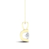 Thumbnail Image 2 of 0.30 CT. Canadian Certified Diamond Solitaire Tension-Set Pendant in 14K Gold (I/I2) - 17"