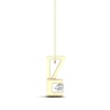 Thumbnail Image 2 of 0.10 CT. Canadian Certified Diamond Solitaire Square Block Pendant in 14K Gold (I/I2)