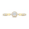0.29 CT. T.W. Diamond Frame Station Engagement Ring in 10K Gold (I/I3)