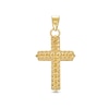 Thumbnail Image 1 of Diamond-Cut Circles Cross Charm in 14K Gold