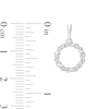 Circle of Gratitude® Collection 0.15 CT. T.W. Diamond "Mom" Twist Pendant and Drop Earrings Set in Sterling Silver